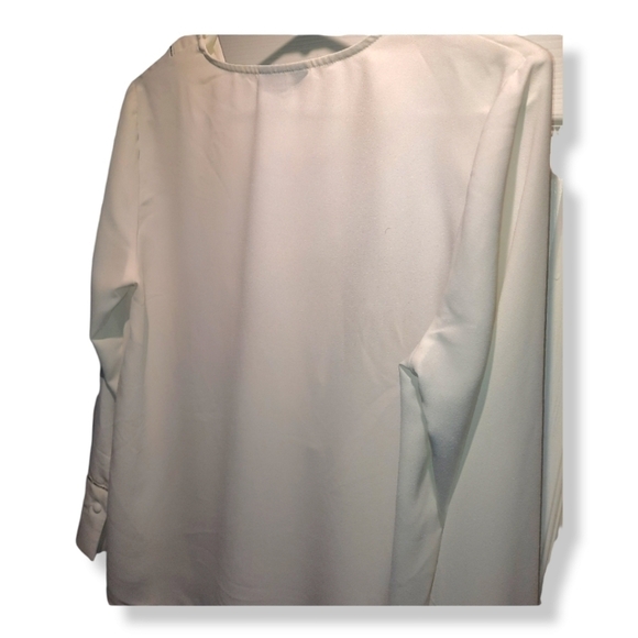 Alfani White V-neck  Blouse - Picture 5 of 7